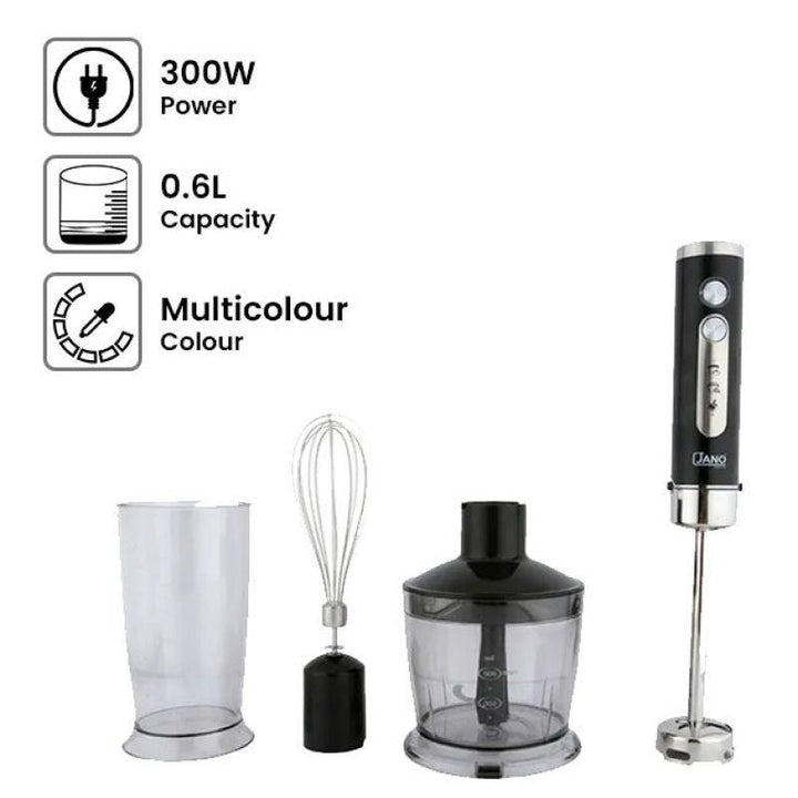Al Saif 4 in 1 Electric Hand Blender 300 W - Black - E02420 - Zrafh.com - Your Destination for Baby & Mother Needs in Saudi Arabia