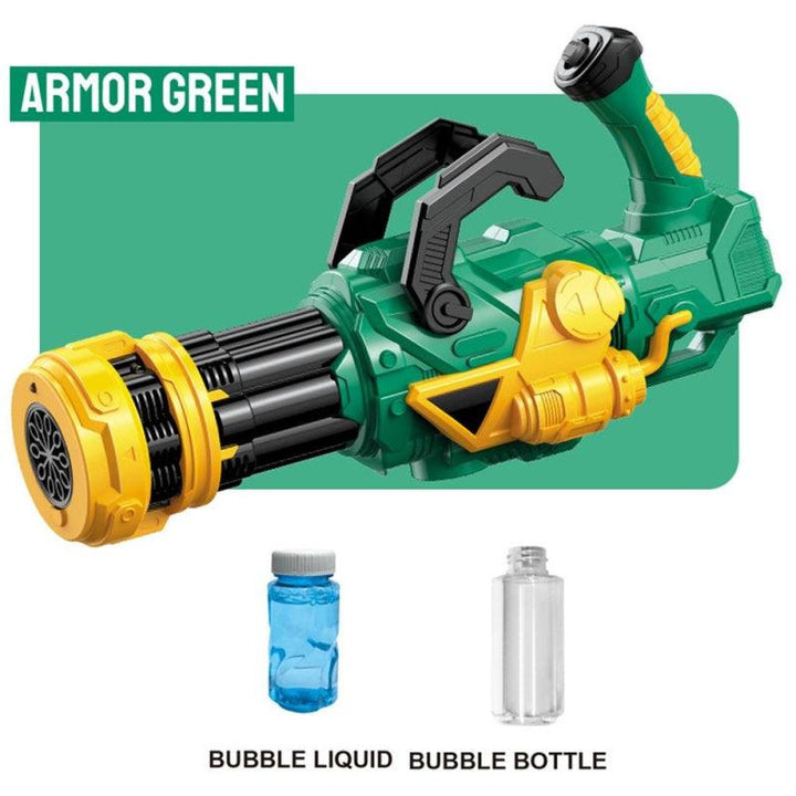 Little Story 10 Holes Bubble Machine Gun - Armor Green - Zrafh.com - Your Destination for Baby & Mother Needs in Saudi Arabia
