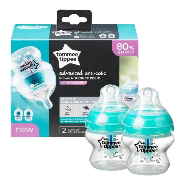 Tommee Tippee Advanced Comfort Feeding Bottle - 2 Pieces - 150 ml - Zrafh.com - Your Destination for Baby & Mother Needs in Saudi Arabia