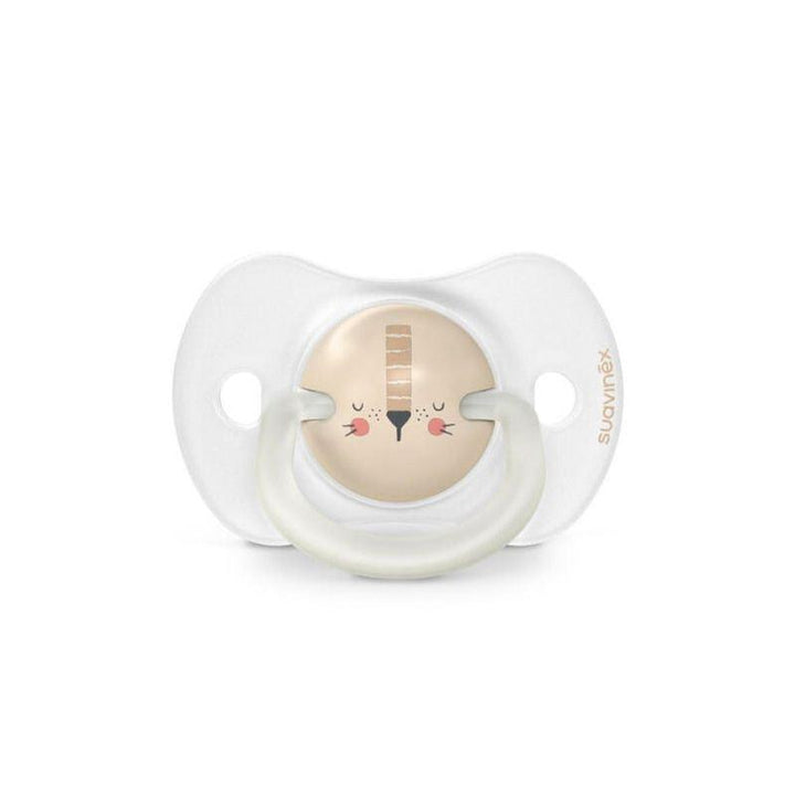 Suavinex Night Physiological Soother - 0-6 Months - 2 Pieces - Lion - Zrafh.com - Your Destination for Baby & Mother Needs in Saudi Arabia