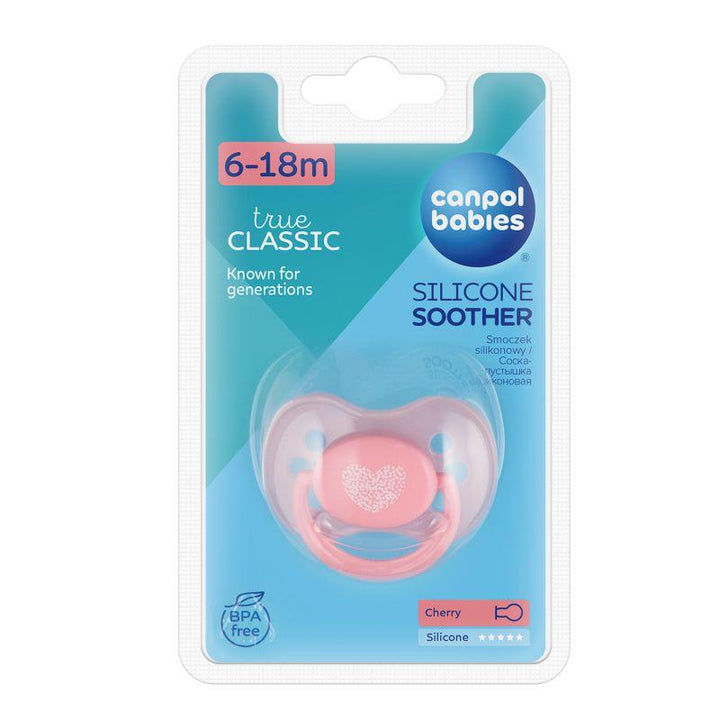 Canpol Cherry Silicone Soother - 6-18 m - 1 Piece - Pastelove - ZRAFH