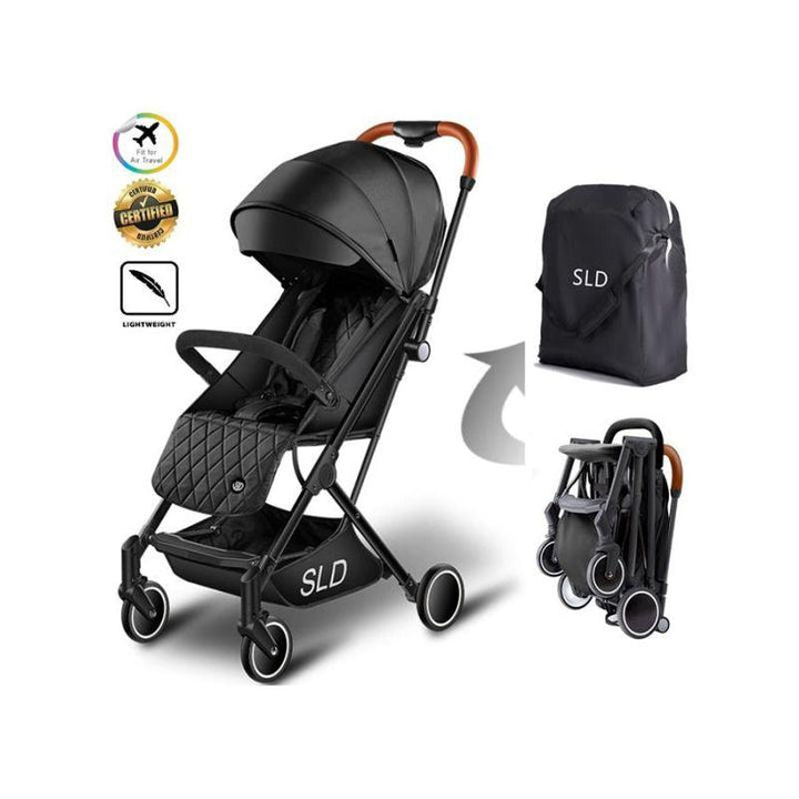 Teknum Travel Lite Stroller SLD With Hooks - Black - Zrafh.com - Your Destination for Baby & Mother Needs in Saudi Arabia