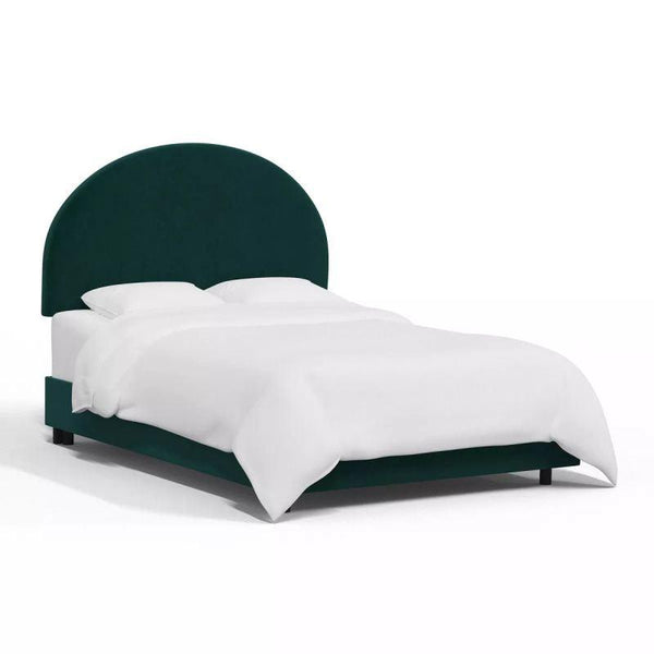 Supreme Comfort: Swedish Wood King Bed - Prestige Green Tranquility (160x200x140) by Alhome - Zrafh.com - Your Destination for Baby & Mother Needs in Saudi Arabia