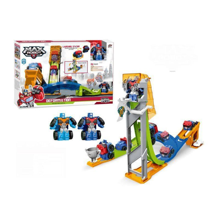 Transformable Robot & Track Set 45x7x31 cm By Family Center - 10-019-10 - ZRAFH