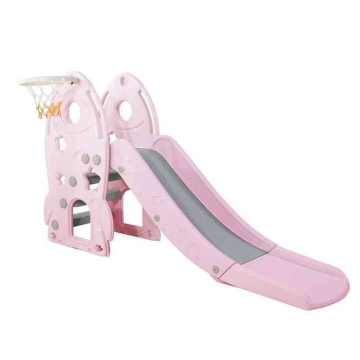 Princess Slide for Outdoor - 94x78x142 cm - 28-05HJ-Pink - ZRAFH