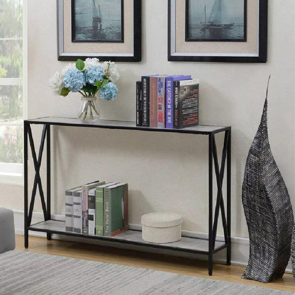 Industrial Iron and Wood Console Table By Alhome - 110110450 - Zrafh.com - Your Destination for Baby & Mother Needs in Saudi Arabia