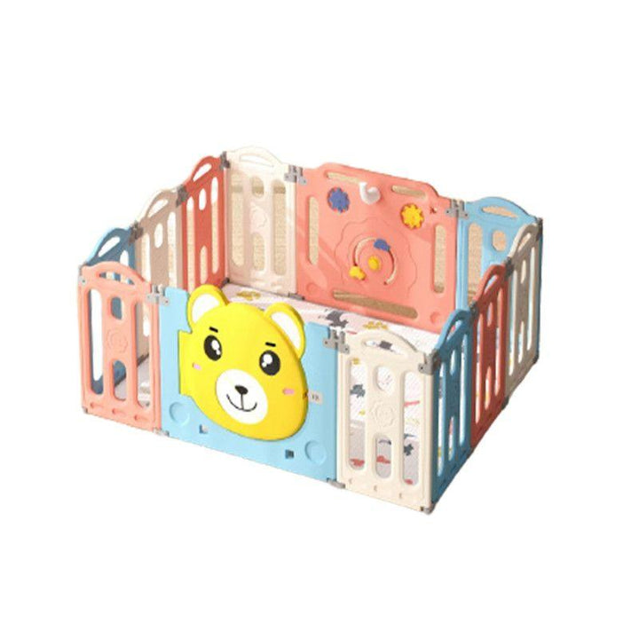 Baby Love Foldable Bear Children's Playroom - Pink - 28-UN37-11P - Zrafh.com - Your Destination for Baby & Mother Needs in Saudi Arabia