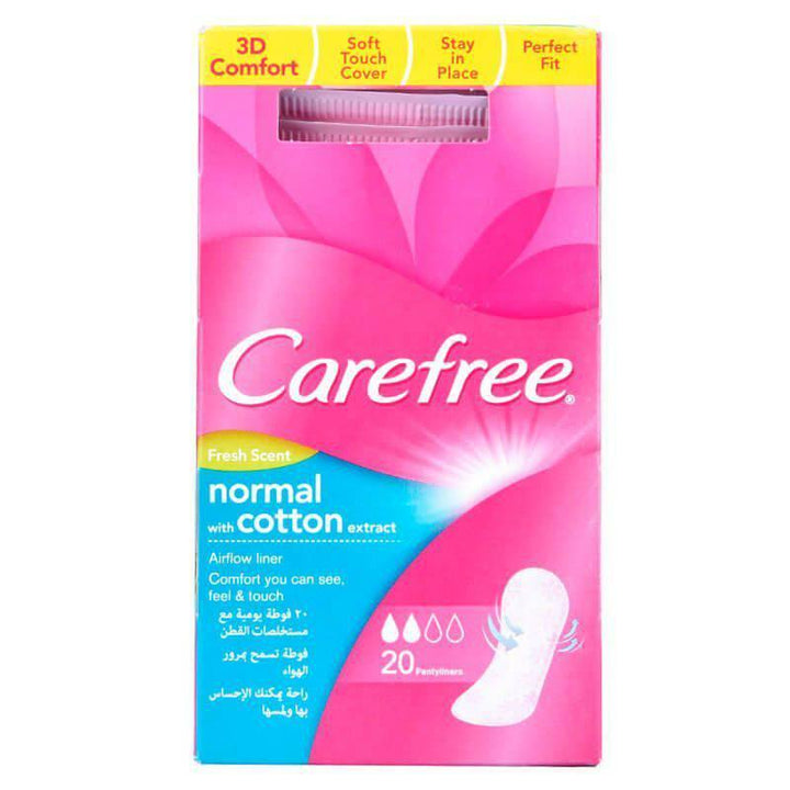 Carefree Fresh Breathable Pantyliners Scented - 20 Pieces - ZRAFH