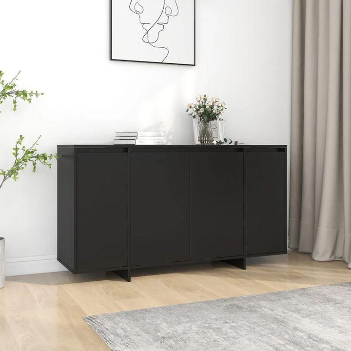 Black Console with 4 Doors - 1.15.18.1 By Alhome - Zrafh.com - Your Destination for Baby & Mother Needs in Saudi Arabia