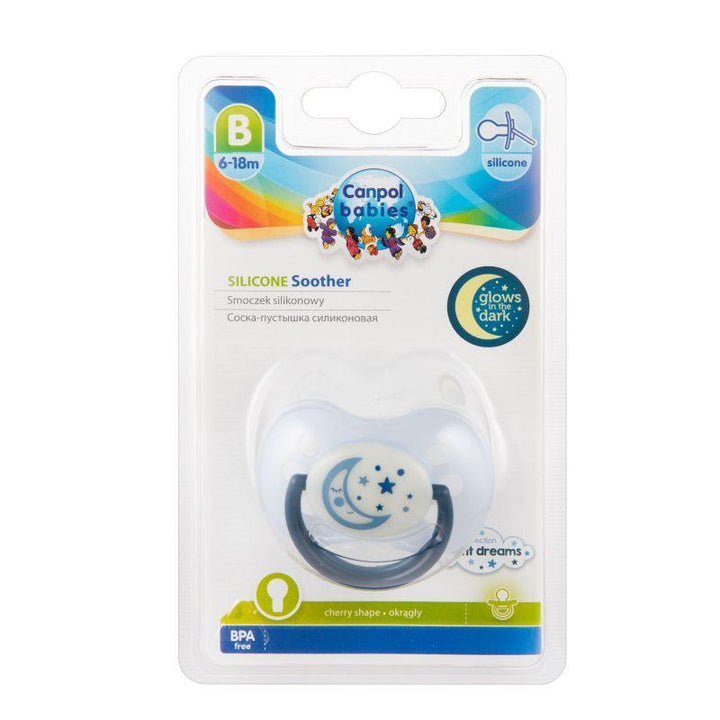 Canpol Babies Silicone Soother - Size 6-18 Months - Moon- 22/640 - ZRAFH