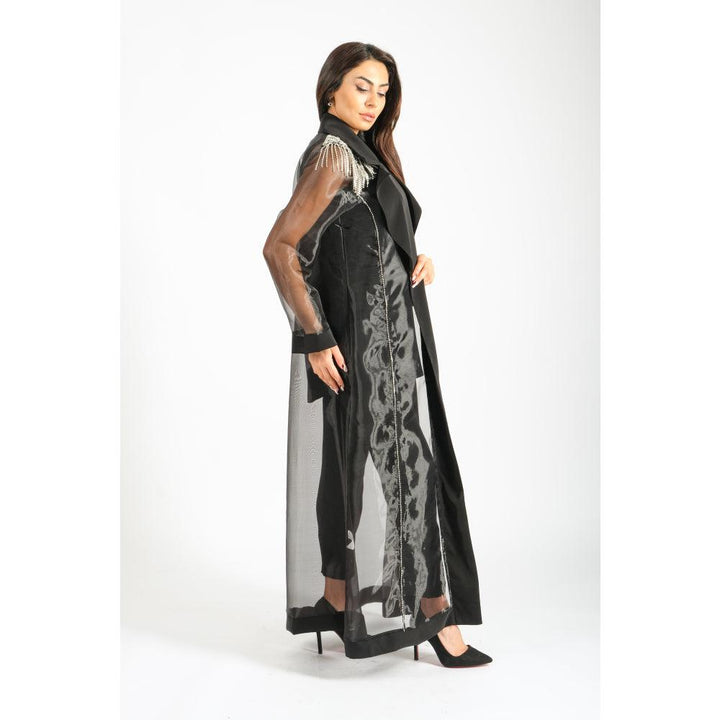 Londonella Women's Long-Sleeved Chiffon Abaya - Black - 100240 - Zrafh.com - Your Destination for Baby & Mother Needs in Saudi Arabia