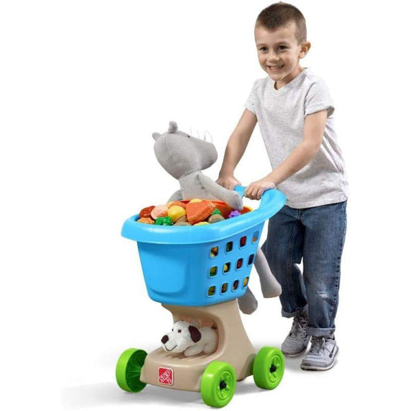Step2 Lil Helpers Shopping Cart - Blue - Zrafh.com - Your Destination for Baby & Mother Needs in Saudi Arabia