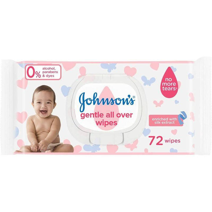 Johnson's Baby Wipes Gentle All Over - 72 Wipes - ZRAFH