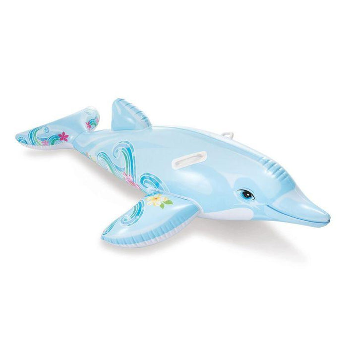 Intex Dolphin Shape Inflatable Swimming Ring - Blue - Zrafh.com - Your Destination for Baby & Mother Needs in Saudi Arabia