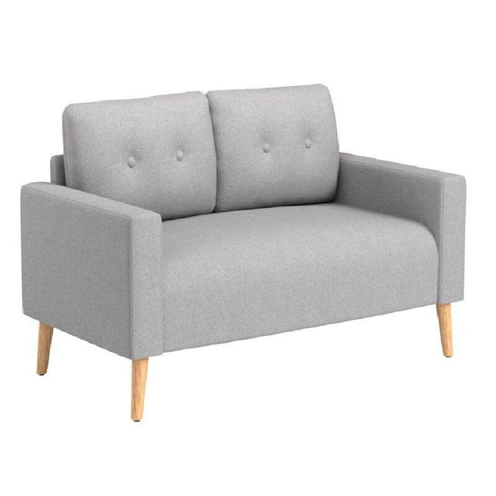 Modern Linen 2 Seater Sofa - 180x85x85 cm - By Alhome - Zrafh.com - Your Destination for Baby & Mother Needs in Saudi Arabia