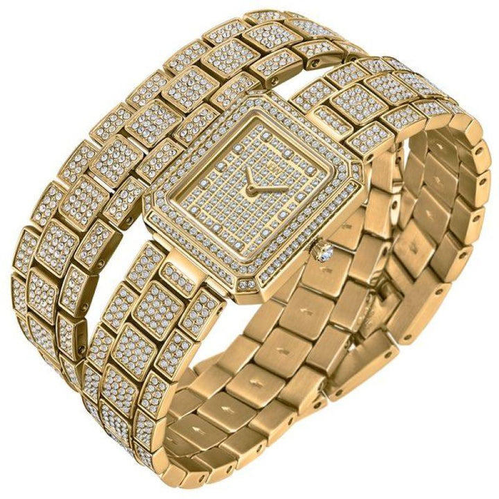 JBW Arc Diamond Watch - 0.12 Carats - Gold - J6390C - Zrafh.com - Your Destination for Baby & Mother Needs in Saudi Arabia