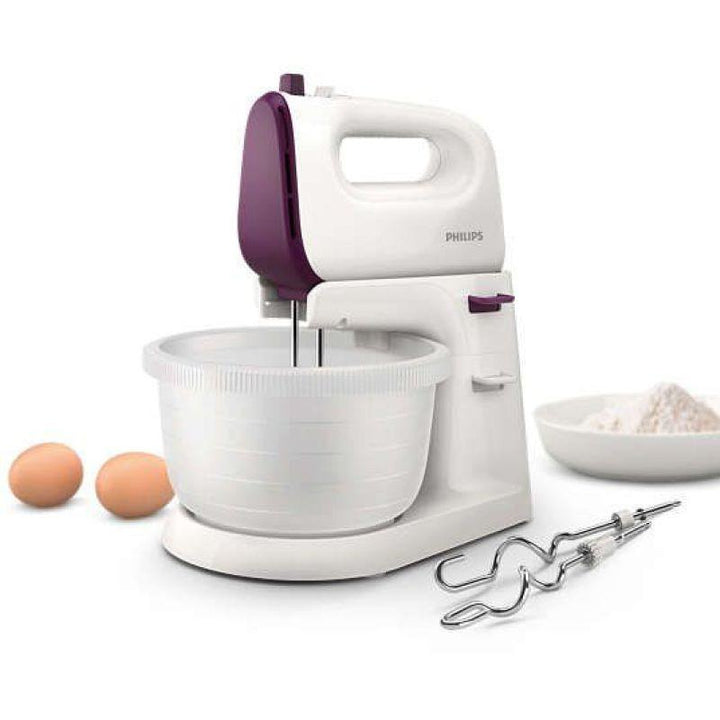 Philips 5 Speeds Daily Mixer With Bowl 3 Liters 400W - White - HR3745/11 - ZRAFH