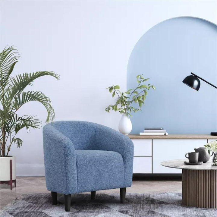 Modern Stylish Boucle Arm Chair - 80x85x85 cm - By Alhome - Zrafh.com - Your Destination for Baby & Mother Needs in Saudi Arabia