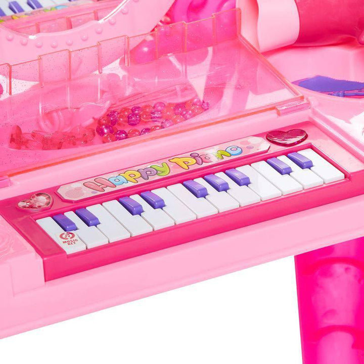 P.JOY 2in1 Glam Glam Piano & Vanity Set Musical - Pink - ZRAFH