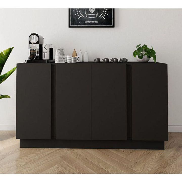 Black Coffee Corner with Drawers By Alhome - Zrafh.com - Your Destination for Baby & Mother Needs in Saudi Arabia