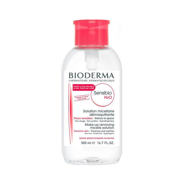 Bioderma Sensibio Makeup Remover For Sensitive Skin With A Pump – 500 Ml - Zrafh.com - Your Destination for Baby & Mother Needs in Saudi Arabia