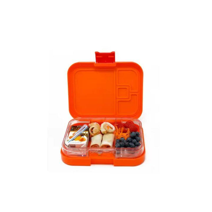 TinyWheel Bento 4 Compartments Lunch Box - Orange - Zrafh.com - Your Destination for Baby & Mother Needs in Saudi Arabia