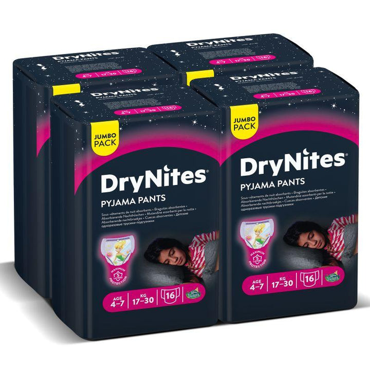 FreshChoice Barrington - Huggies DryNites Night Time Pants for Girls 4-7  Years (17-30kg) 9 Pack