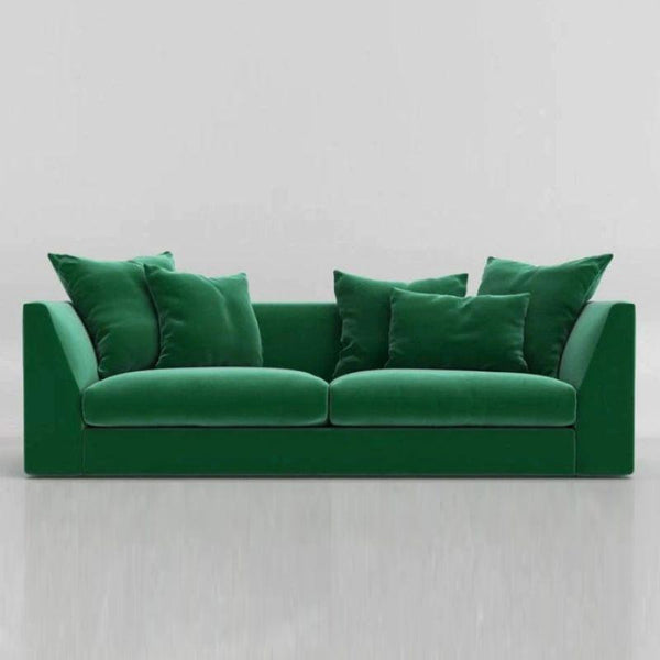 Modern Velvet 3 Seater Sofa - Green - 280x85x85 cm - By Alhome - Zrafh.com - Your Destination for Baby & Mother Needs in Saudi Arabia