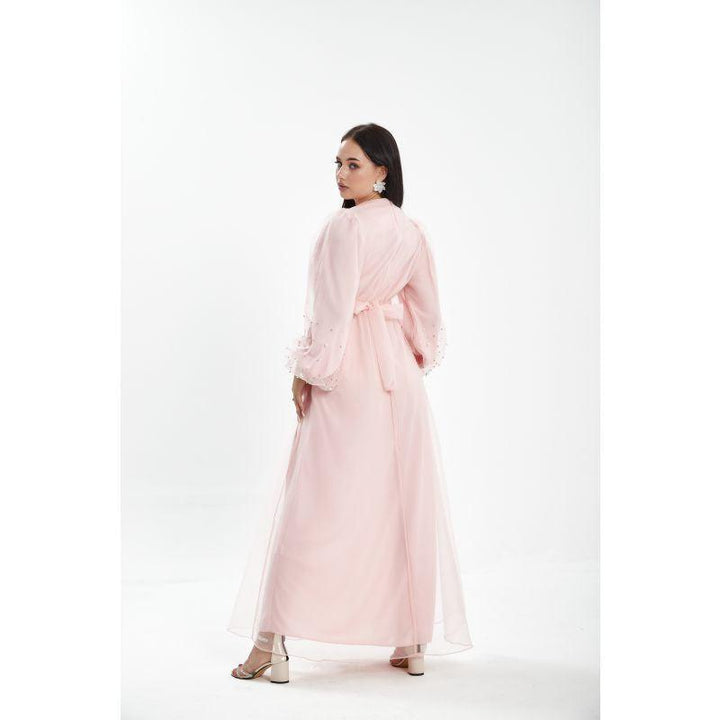 Londonella Women's Long Summer Dress With Flowing Long Sleeves - Pink - Lon100309 - Zrafh.com - Your Destination for Baby & Mother Needs in Saudi Arabia