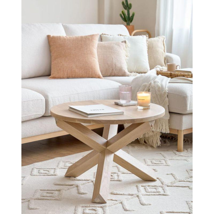 Beige Engineered Wood Center Table - Size: 90x45 By Alhome - 110112140 - Zrafh.com - Your Destination for Baby & Mother Needs in Saudi Arabia