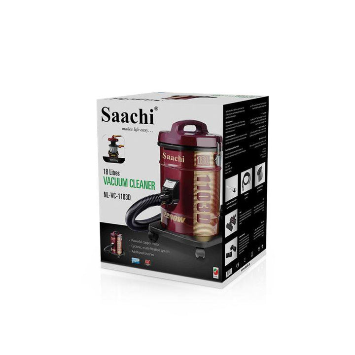 Saachi 18L Canister Vacuum Cleaner - Red - VCC1103BS - ZRAFH
