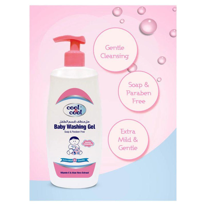 Cool & Cool Baby Washing Gel - 1L - Zrafh.com - Your Destination for Baby & Mother Needs in Saudi Arabia