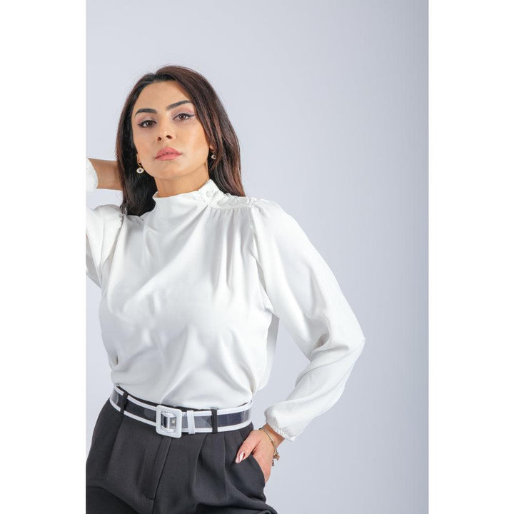 Londonella Satin Top - White - 100191 - Zrafh.com - Your Destination for Baby & Mother Needs in Saudi Arabia