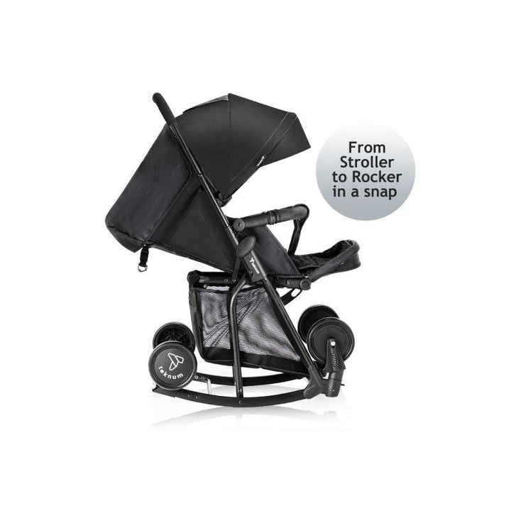 Teknum Stroller Cum Rocker - Black - Zrafh.com - Your Destination for Baby & Mother Needs in Saudi Arabia