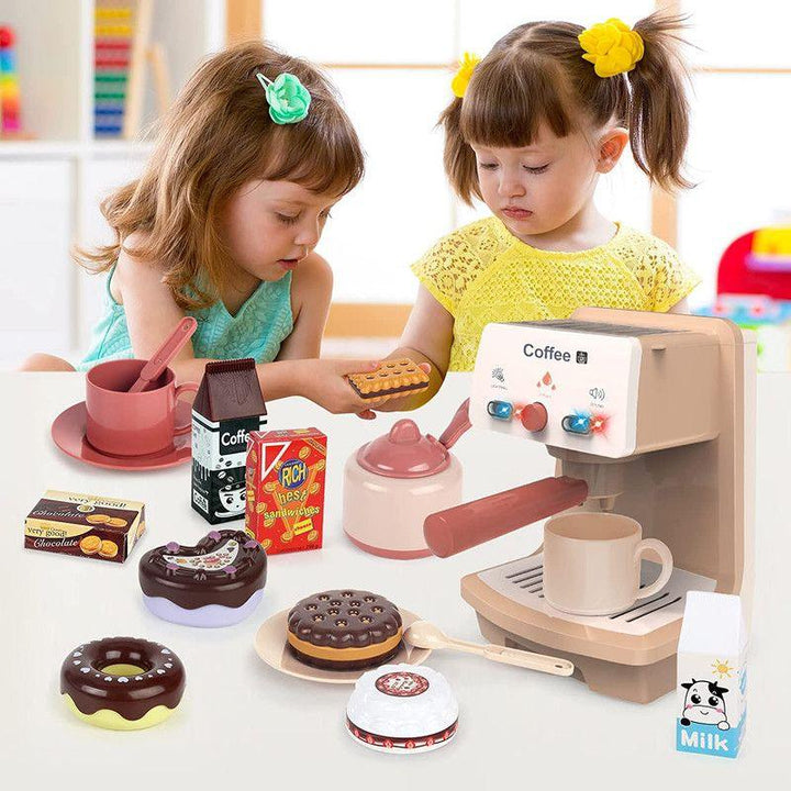 Basmah Coffee Machine Toy for Kids with Light & Sound Play Set - 18-2303089 - ZRAFH