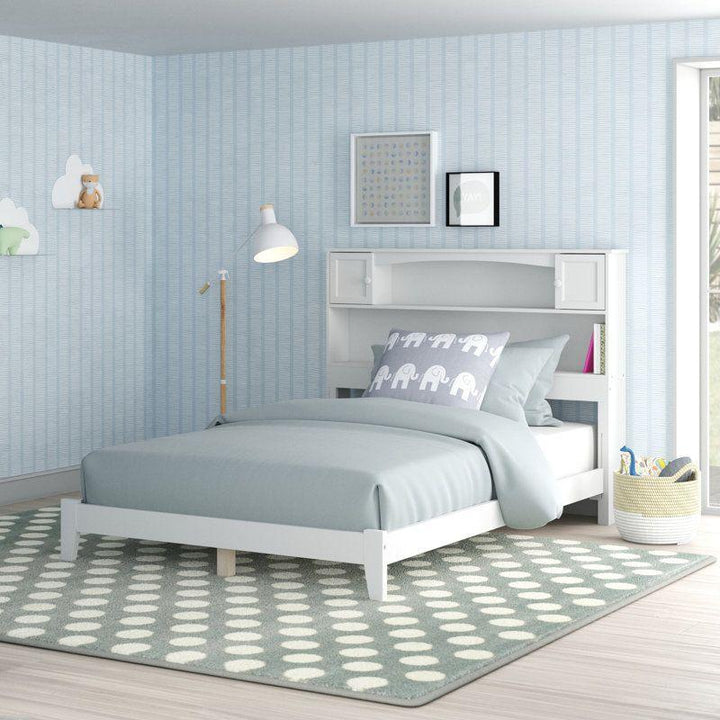 Kids Bed: 120x200x140 Wood, White by Alhome - 110112797 - Zrafh.com - Your Destination for Baby & Mother Needs in Saudi Arabia