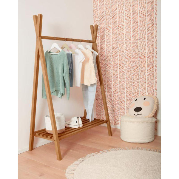 Beige Engineered Wood Kids Wardrobe - Size: 84x56x170 By Alhome - Zrafh.com - Your Destination for Baby & Mother Needs in Saudi Arabia