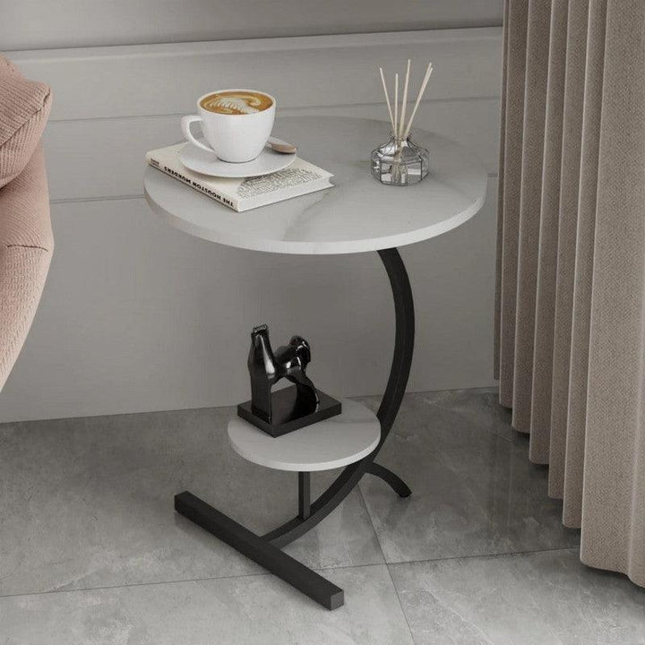 Side Table 45x55 cm - Grey & Black By Alhome - Zrafh.com - Your Destination for Baby & Mother Needs in Saudi Arabia