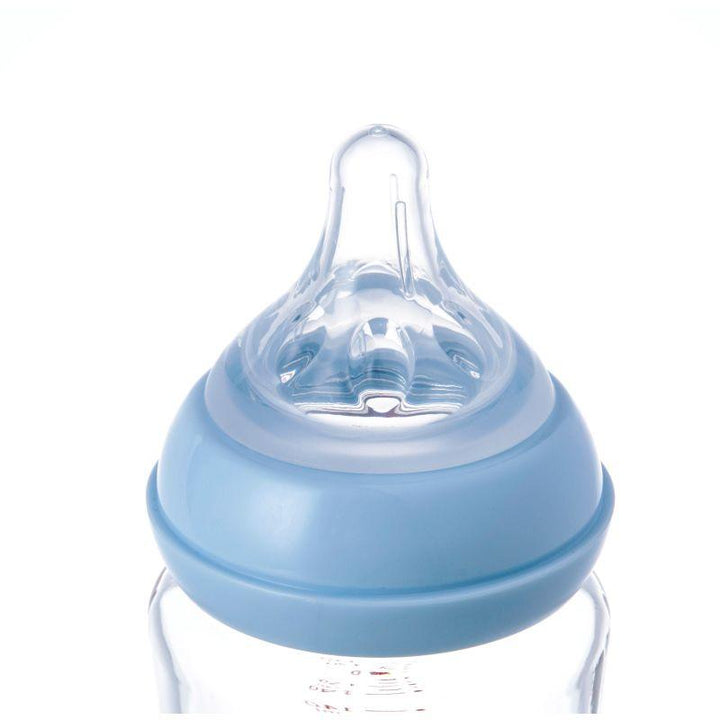 Luqu Glass Feeding Bottle Wide Neck - 120Ml - ZRAFH