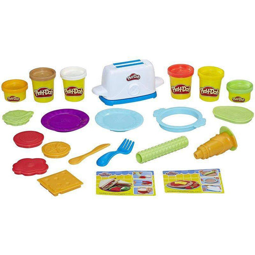 Play-Doh Kitchen Creations Grill 'n Stamp Playset for Kids 3 Years and Up  with 6 Non-Toxic Modeling Compound Colors and 7 Barbecue Toy Accessories