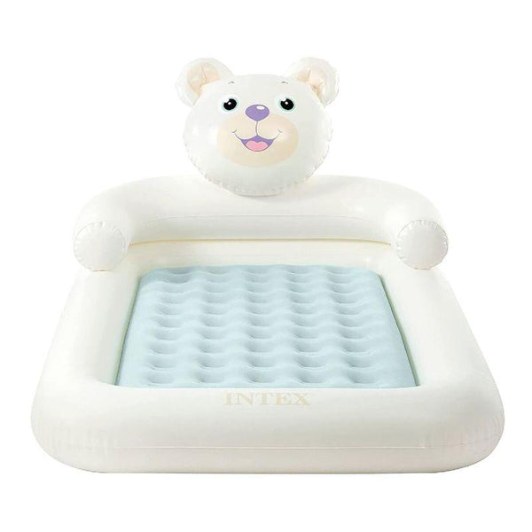 Intex Bear Kidz Travel Bed With Hand Pump - Brown - Zrafh.com - Your Destination for Baby & Mother Needs in Saudi Arabia