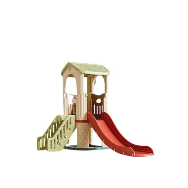 Baby LoveBig Slide Club With Hut 133X207X159 Cm - Green - Zrafh.com - Your Destination for Baby & Mother Needs in Saudi Arabia