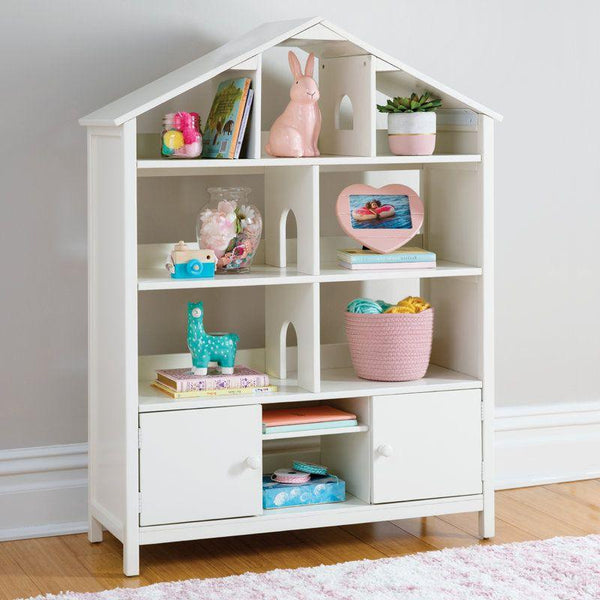 Kids Bookcase: 90x32x115 Wood, White by Alhome - Zrafh.com - Your Destination for Baby & Mother Needs in Saudi Arabia