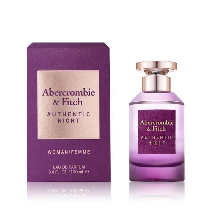 Abercrombie & Fitch Authentic Night Woman For Women - Eau De Parfum - Zrafh.com - Your Destination for Baby & Mother Needs in Saudi Arabia