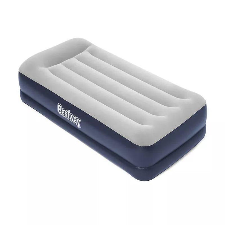 Tritech Twin Airbed With Built-In Ac Pump From Bestway -191x97x36 cm - Multicolor- 26-67723 - ZRAFH