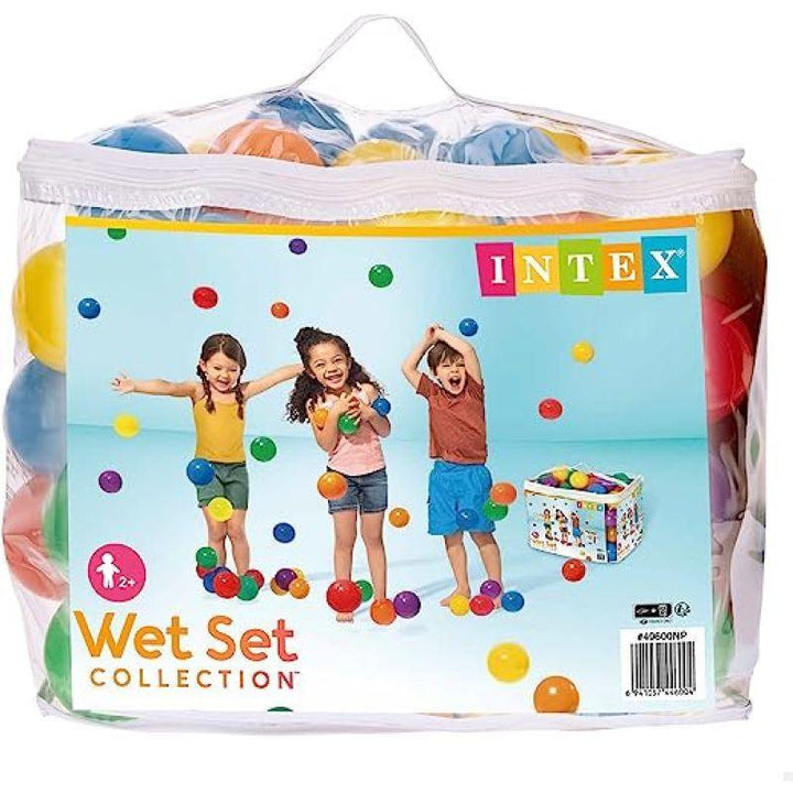 Intex Fun Balls Wet Set Collection - Multi-Colour - 100 Pieces - 49600 - ZRAFH