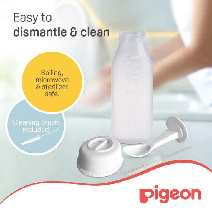 Pigeon Weaning Bottle With Spoon - 240 ml - 6+ M - Zrafh.com - Your Destination for Baby & Mother Needs in Saudi Arabia