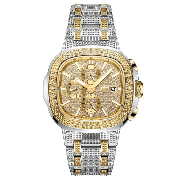 Jbw Men's Heist Watch 0.20 Ctw Diamond - Stainless Steel Men's Watch - Silver And Gold - J6380 - Zrafh.com - Your Destination for Baby & Mother Needs in Saudi Arabia