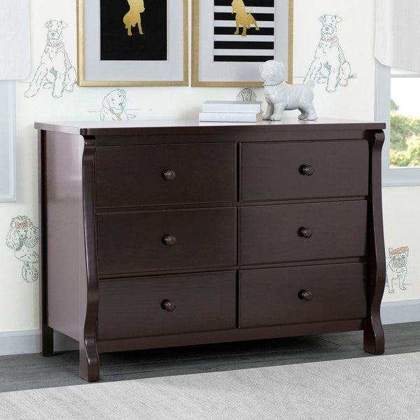 Kids Dresser: 121x52x87 Wood, Brown by Alhome - Zrafh.com - Your Destination for Baby & Mother Needs in Saudi Arabia