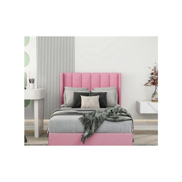 Pink Linen Single Bed Size 120x200 By Alhome - Zrafh.com - Your Destination for Baby & Mother Needs in Saudi Arabia